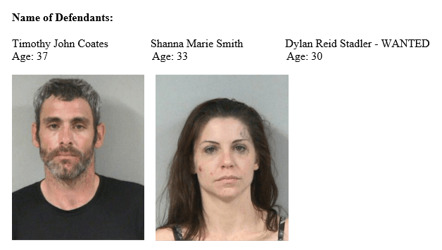 Coates, Timothy     Stadler, Dylan Reid      Smith, Shanna Marie